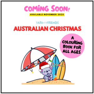 Taro & Friends Australian Christmas Colouring Book - Available November